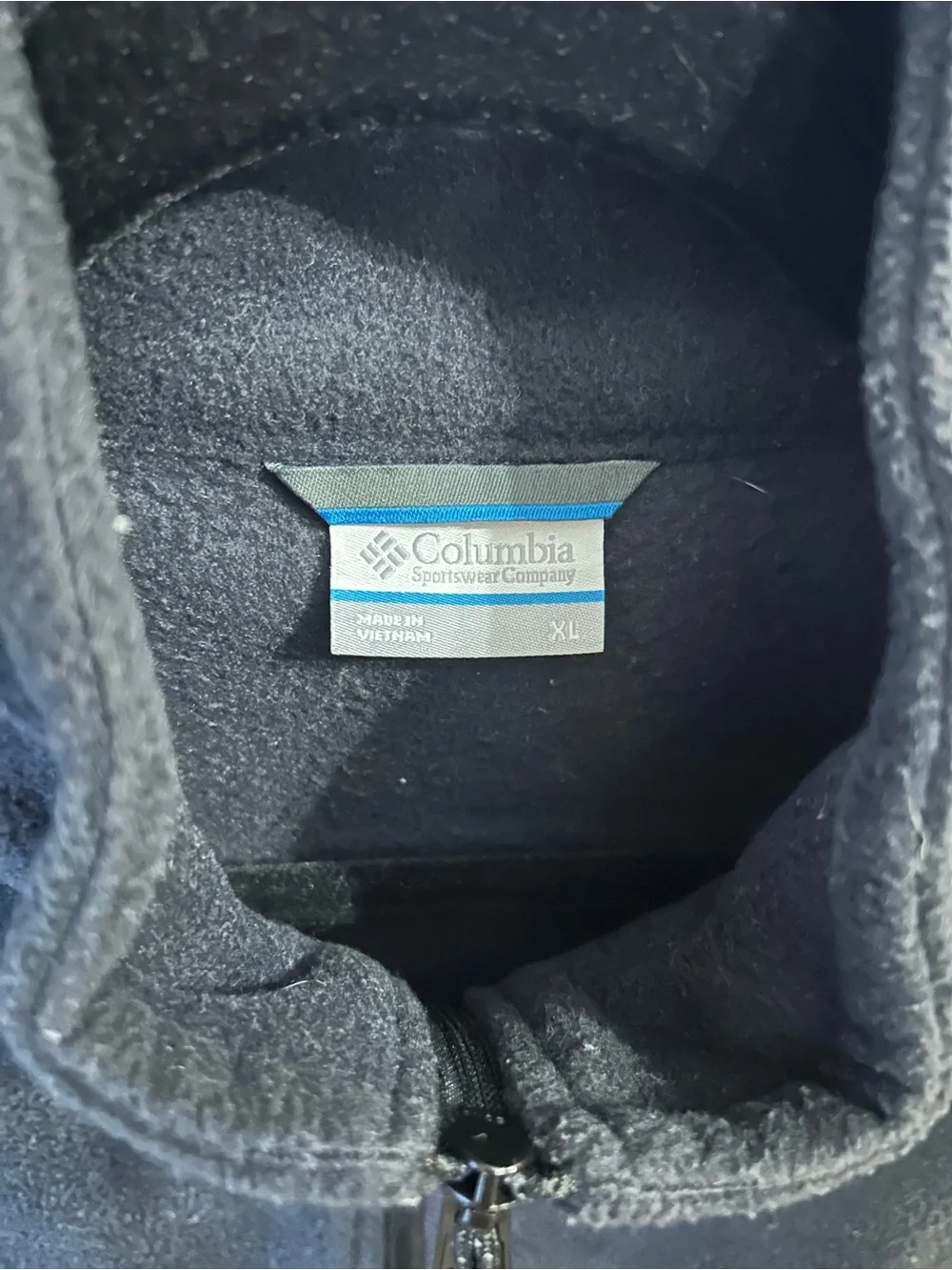 Columbia Black Men’s Fleece Vest - Full Zip
